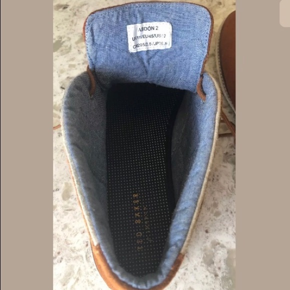 TED BAKER Saddle SUEDE Abdon Desert Boots 12 Shoes - Picture 7 of 7